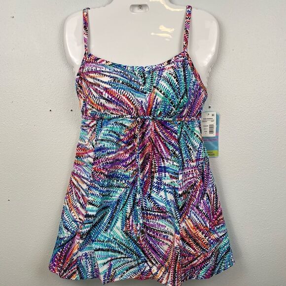 NWT Swim Solutions One Piece Swim Suit Size 8 - Picture 1 of 5